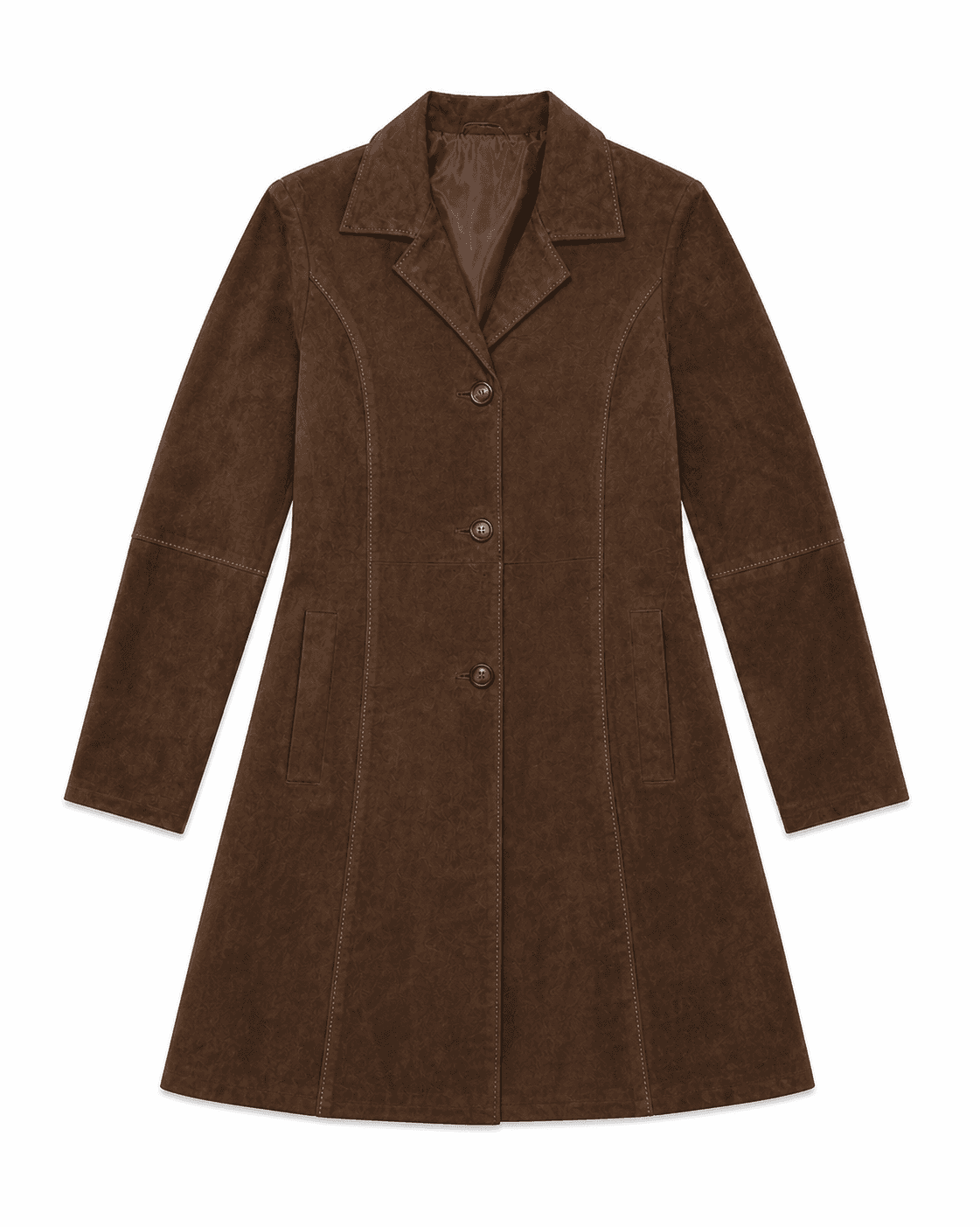 Suede – Tobacco Trench Coat